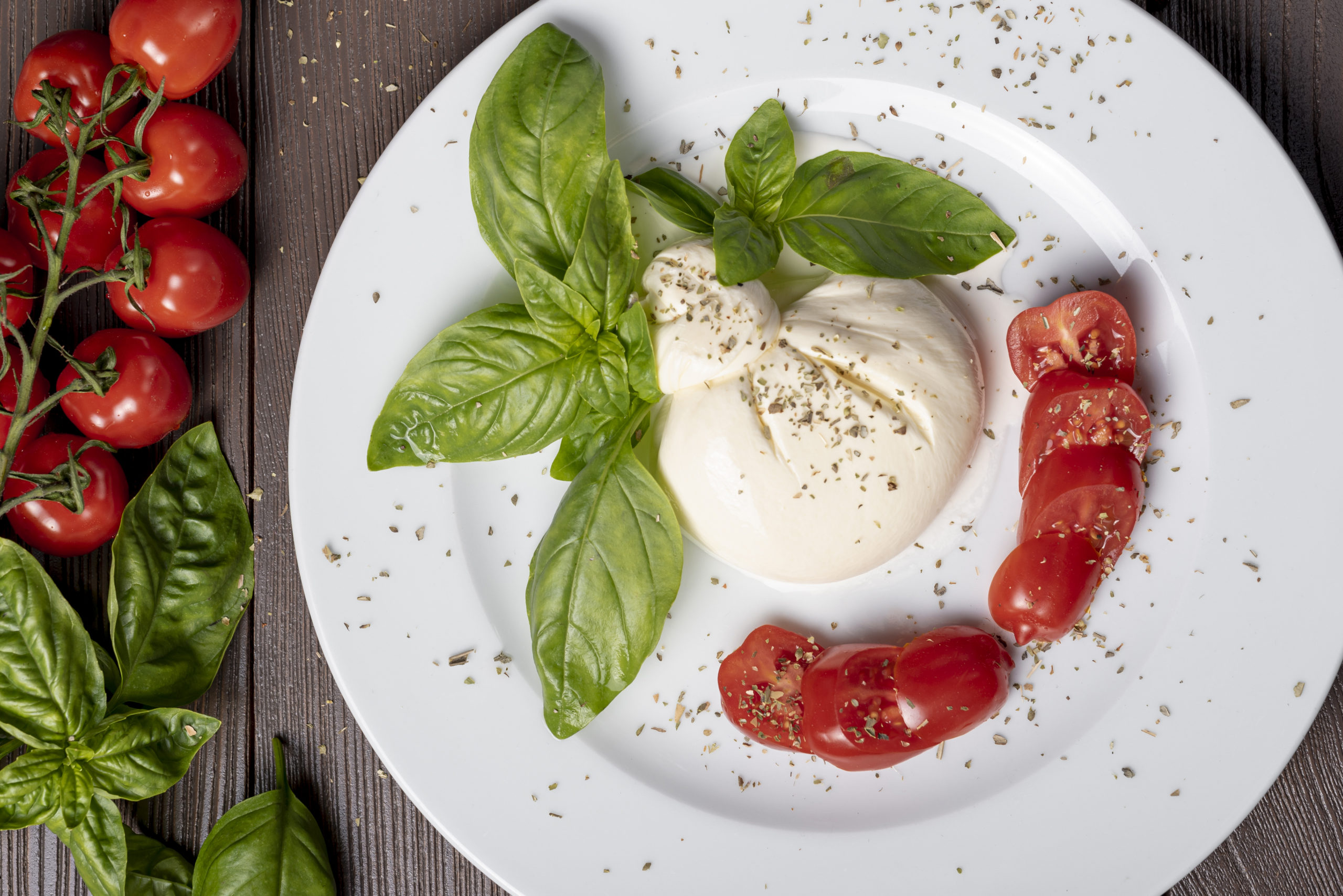 Mozzarella och tomater - Recept på förrätt 